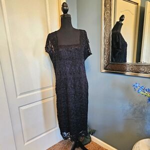 Onyx nite black lace dress